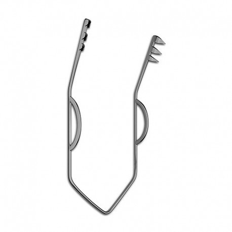 Parsonnet Epicardial Retractor, 3x3 Sharp Prongs, 1 1/2" (38.0 Mm)